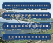 ACME 55366 - H0 - 4-tlg. Set Personenwagen CityNightLine, DB, Ep. V-VI